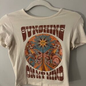Sunshine on my mind baby tee